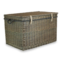 Red Hamper Large Antique Wash Storage Wicker Basket