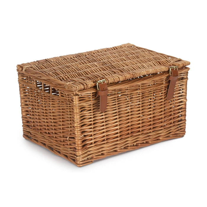 The Willow Basket Light Steamed Windsor Wicker Picnic Basket