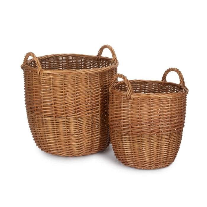 The Willow Basket Light Steamed Wicker Storage Bin