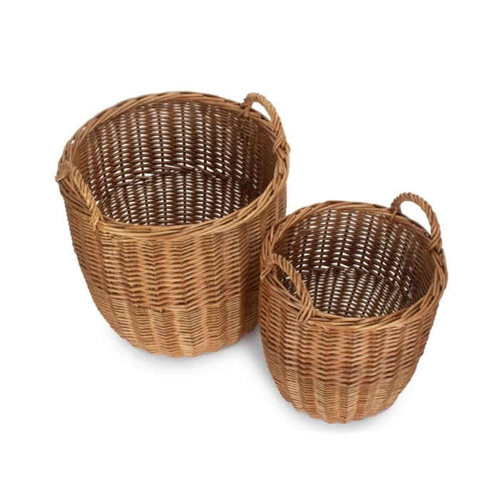 The Willow Basket Light Steamed Wicker Storage Bin