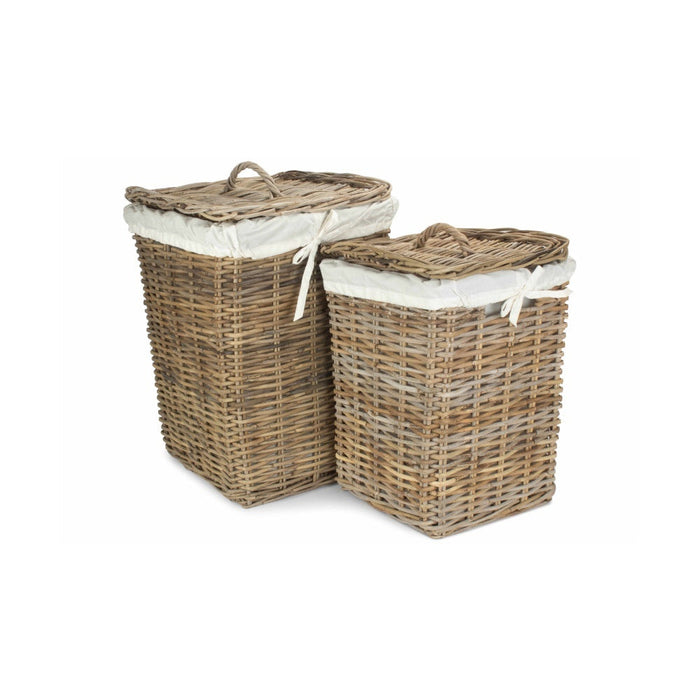 Square Rattan Laundry Basket