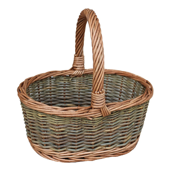 Childs Country Oval Wicker Shopping Basket Unlined