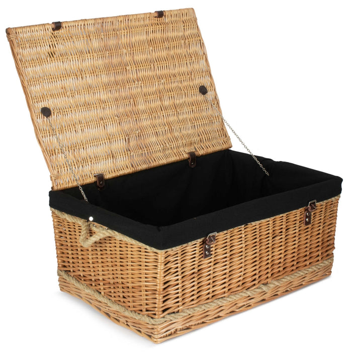 The Willow Basket 72cm Rope Handled Trunk Picnic Basket