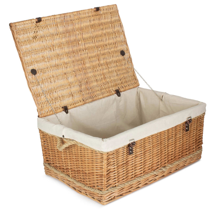 The Willow Basket 72cm Rope Handled Trunk Picnic Basket