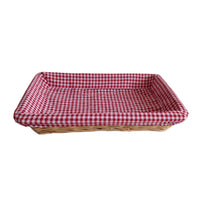 The Willow Basket Flat Rectangular Wicker Tray