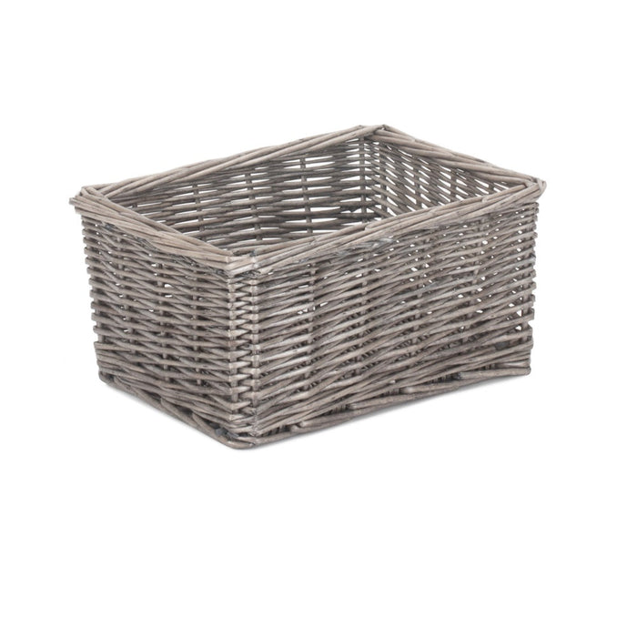 The Willow Basket Antique Wash Finish Wicker Tray