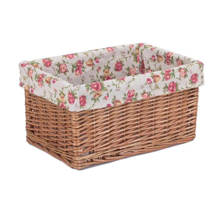 The Willow Basket Double Steamed Garden Rose Willow Storage Baskets