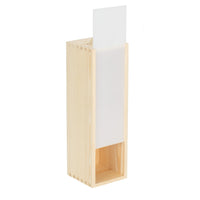 Single Bottle Wooden Box With Clear Acrylic Sliding Lid